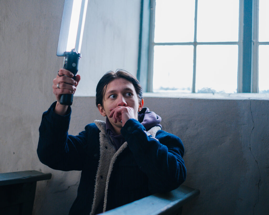 bilde av student in action